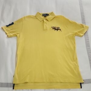 Polo by Ralph Lauren Yellow Polo Shirt with Embroidered Logo